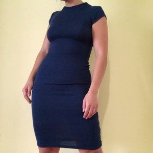 Super Soft Blue Midi Dress